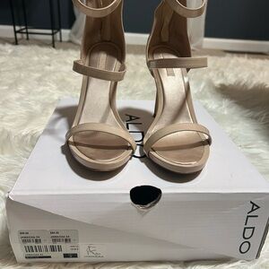 Aldo Nude Strappy Heels